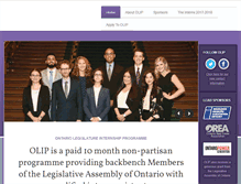 Tablet Screenshot of olipinterns.ca